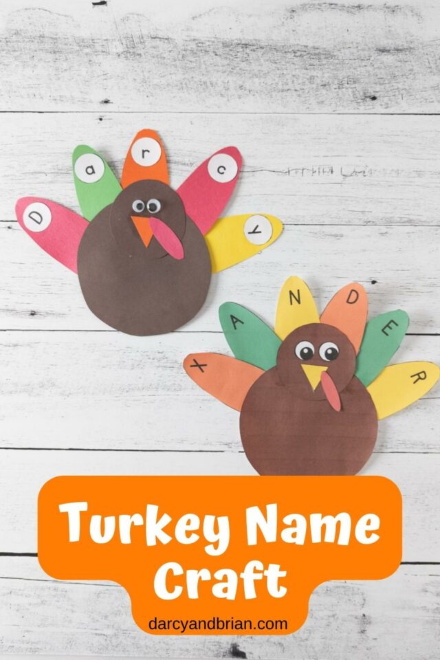 Turkey Name Craft | Thanksgiving Activity for Preschoolers