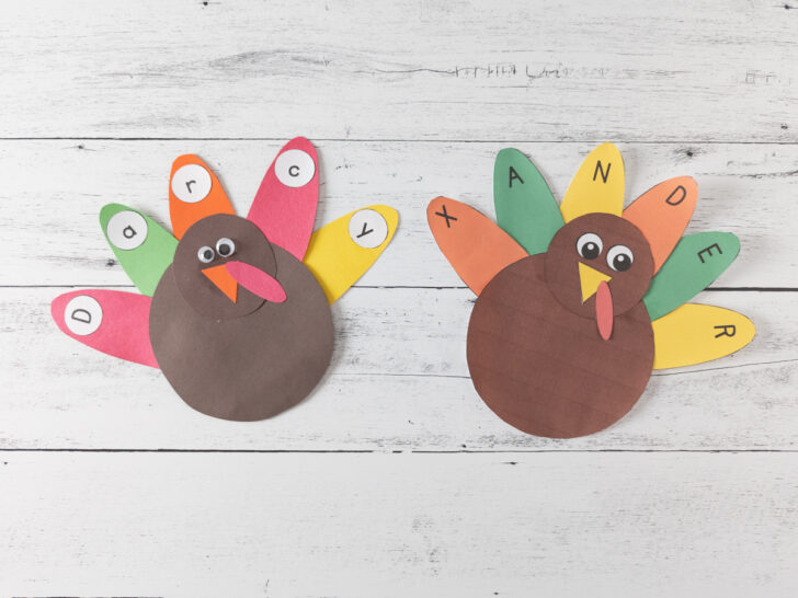 Turkey Name Craft | Thanksgiving Activity for Preschoolers