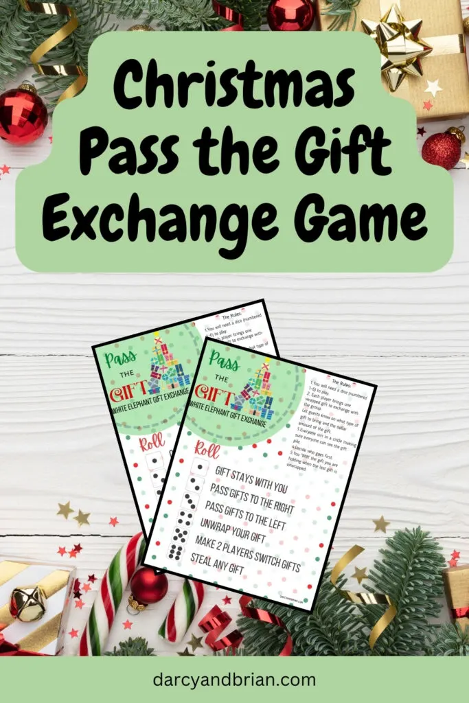 Christmas Gift Exchange Dice Game Holiday Gift Exchange Secret Santa Office Game  Christmas Family Games Roll a Dice Game Christmas Party - Etsy
