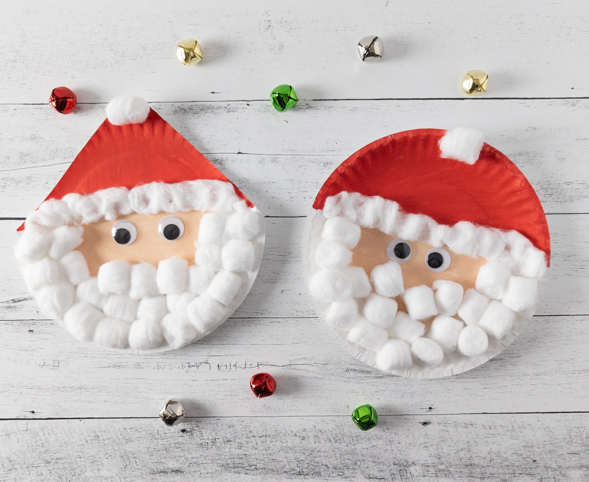 Santa Craft With Cotton Balls - Easy Christmas Craft For Kids!