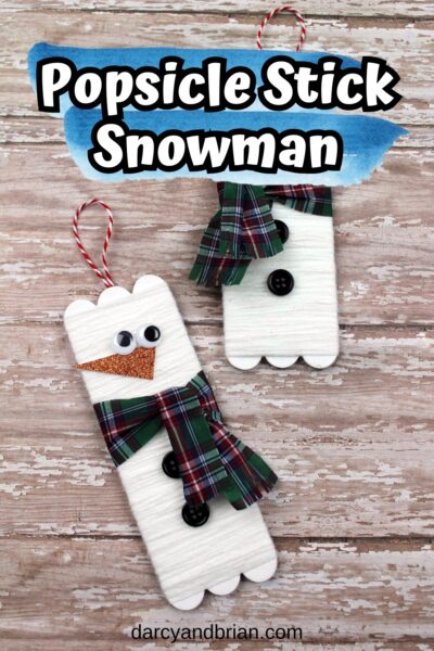 Snowman Popsicle Stick Craft | Fun Winter Craft for Kids!