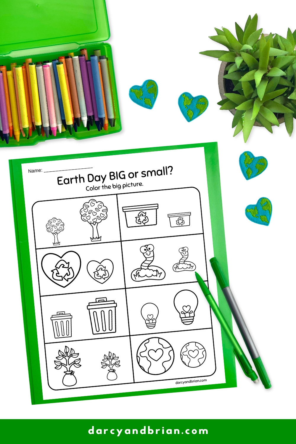 Engaging Earth Day Worksheets for Preschoolers