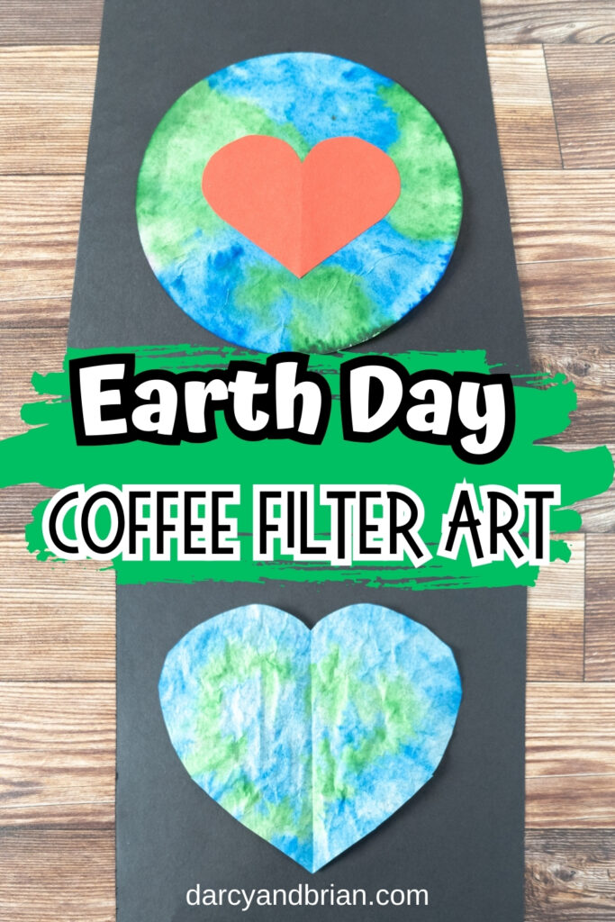 Earth Day Coffee Filter Art Project For Kids