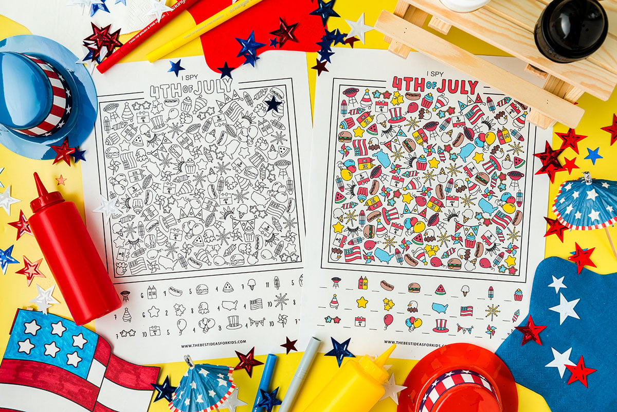 Free 4th of July Printables for Kids' Activities and Learning