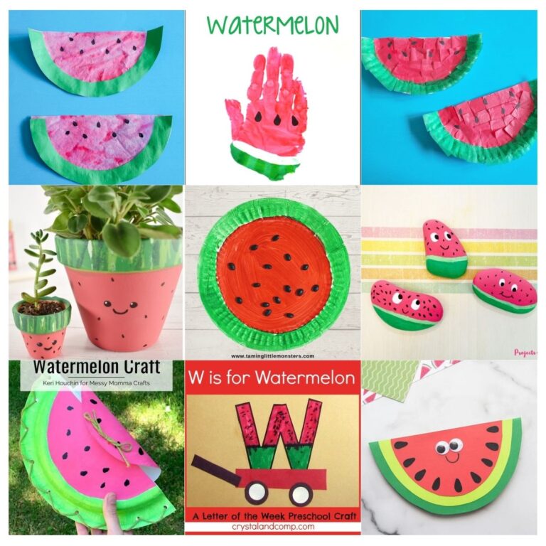 Fun Watermelon Crafts for Preschoolers | Easy DIY Summer Fruits