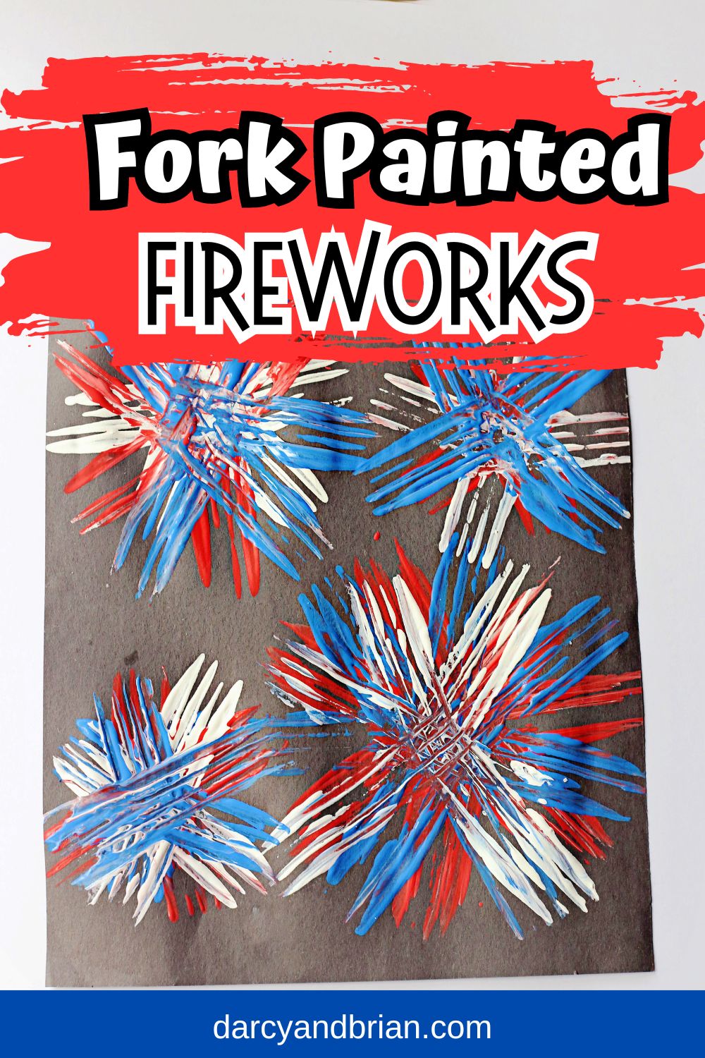 Easy Firework Painting for Kids | Creative Fourth of July Craft