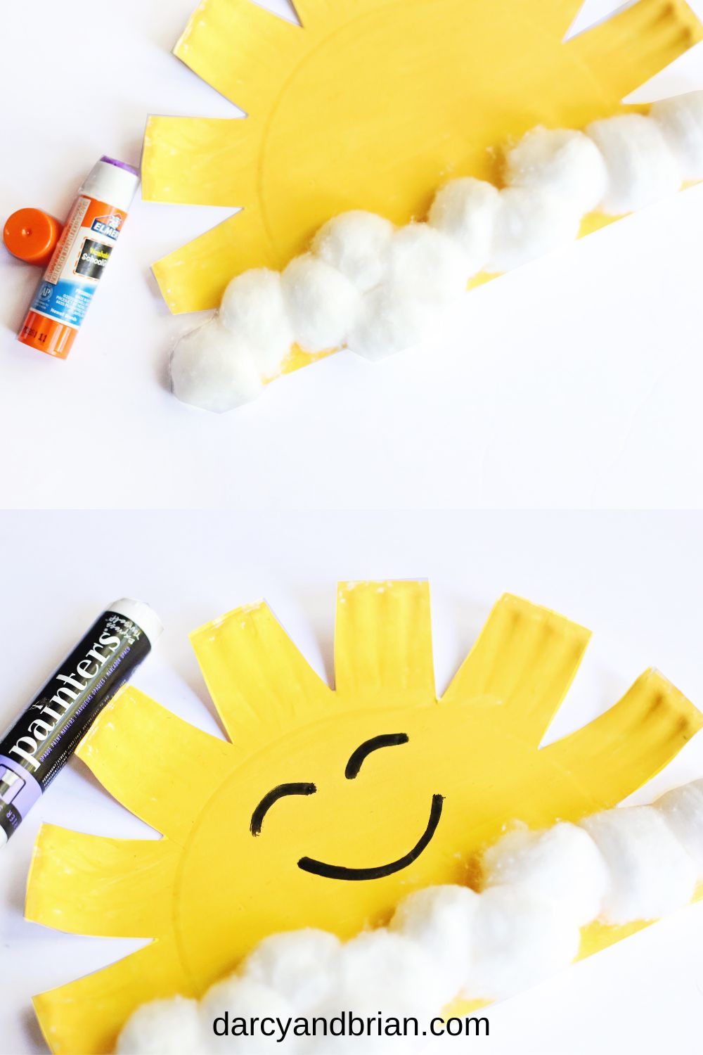 Easy Paper Plate Sun Craft for Kids