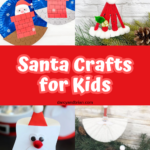 It has the colorful background with different santa-themed crafts as the cover page.